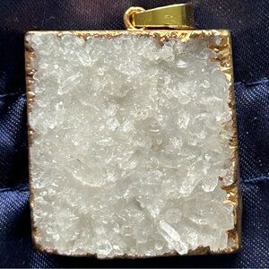 NWOT Crystal Haze for Anthropologie Clear Quartz Pendant Charm